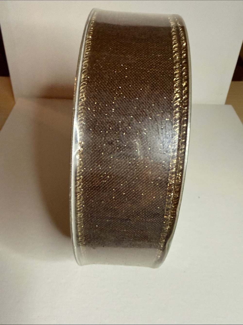 Member's Mark Brown Textured Wired-Gold Edge Gift Ribbon - Picture 3 of 7